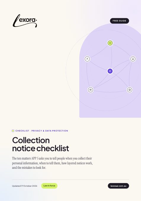 Cover of the free guide: Collection notice checklist