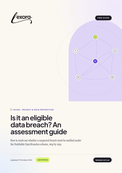 Cover of the free guide: Is it an eligible data breach? An assessment guide
